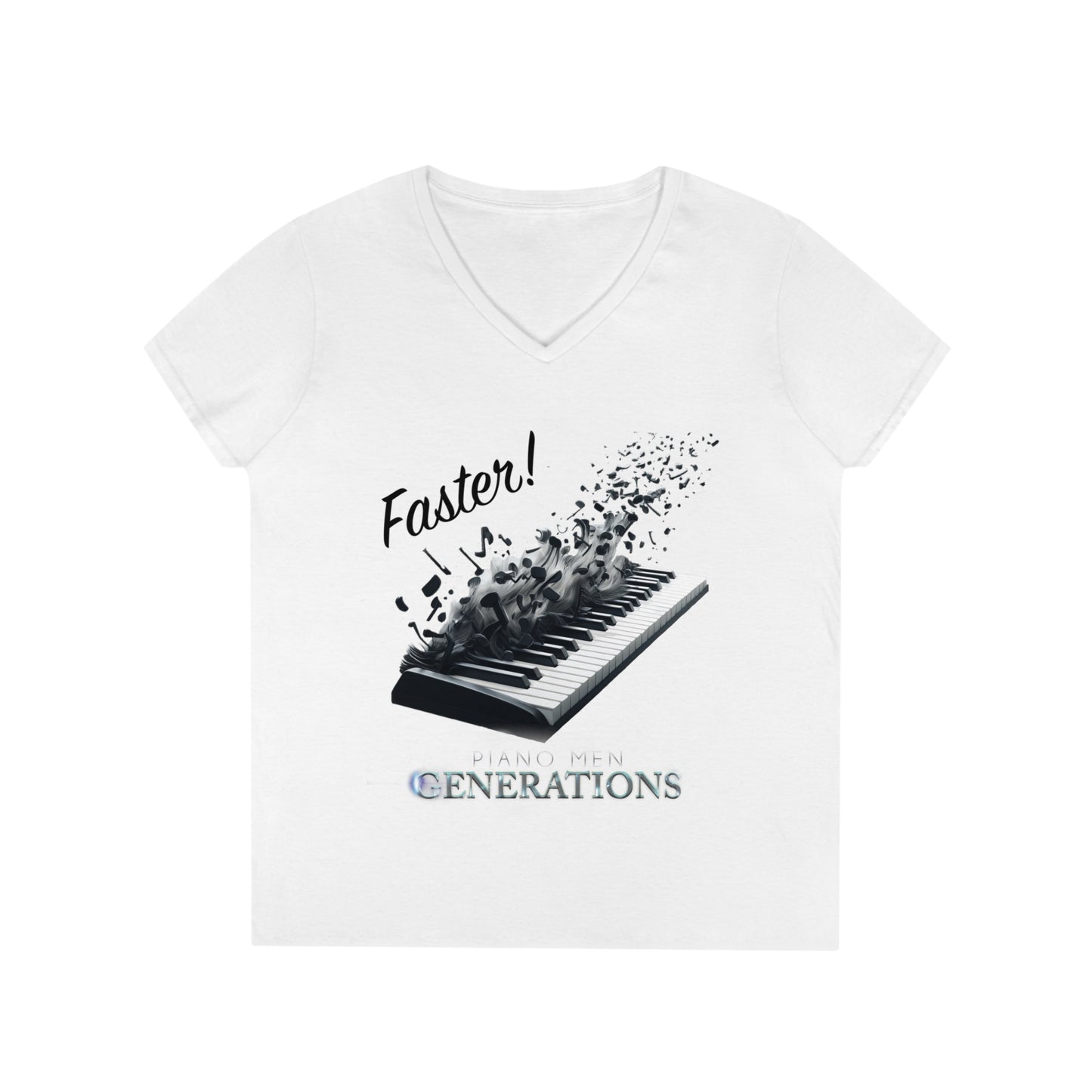 Ladies' V-Neck T-Shirt - PMG-Faster!
