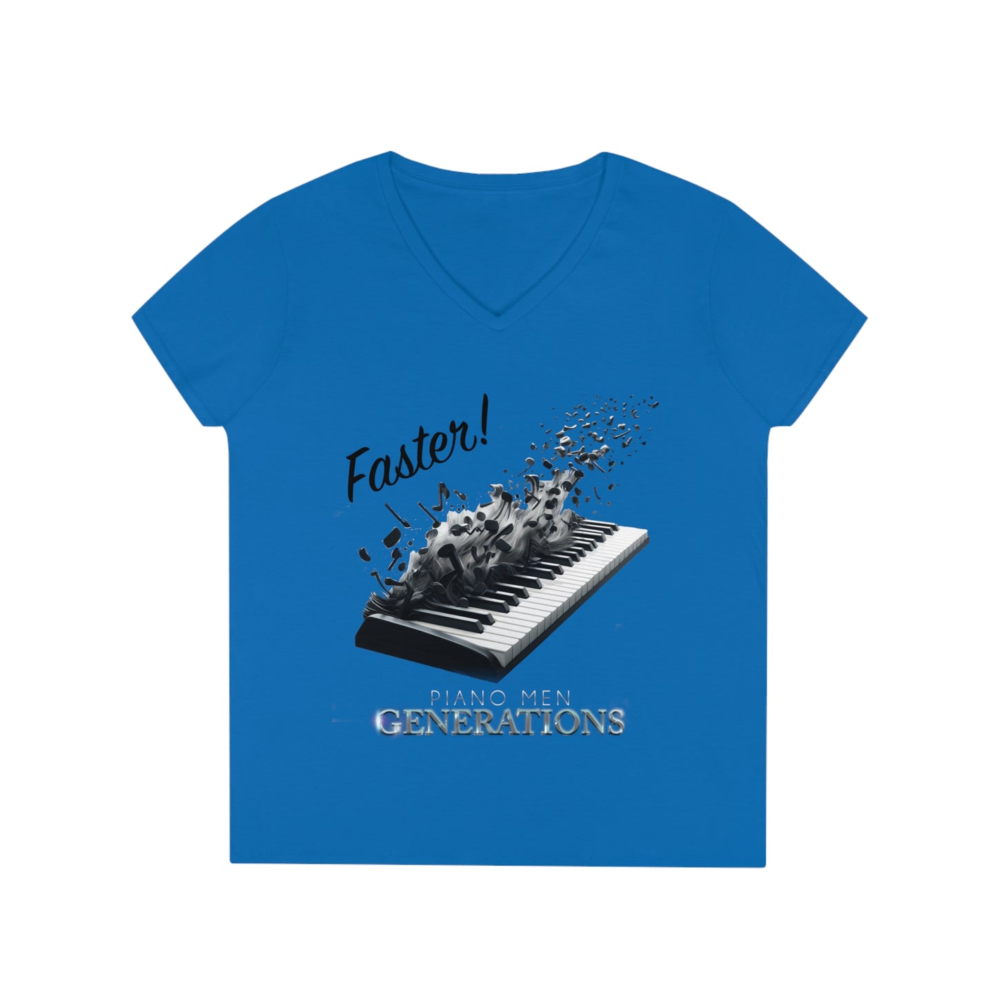 Ladies' V-Neck T-Shirt - PMG-Faster!