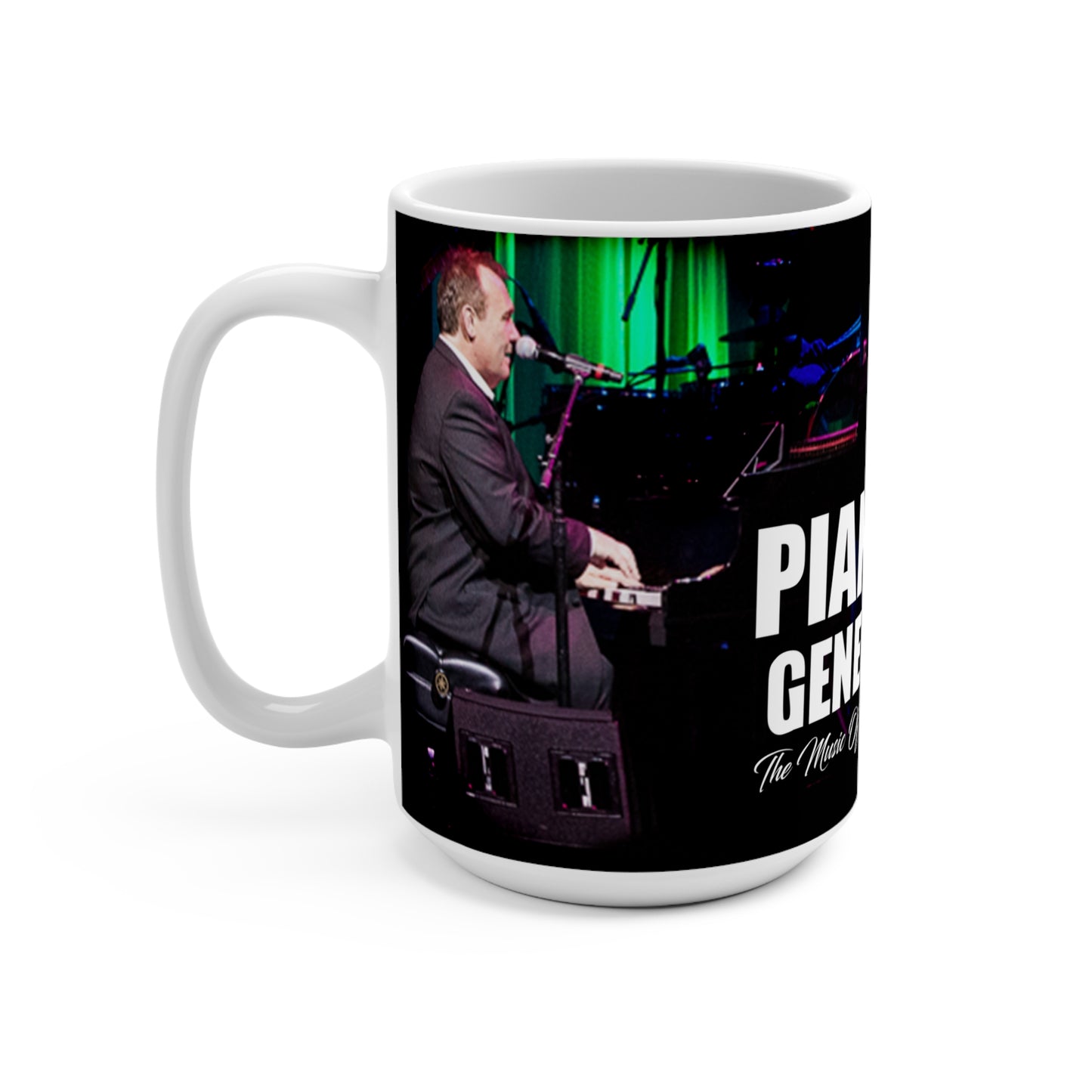 "Piano Men: Generations" - 15oz Black Coffee Mug
