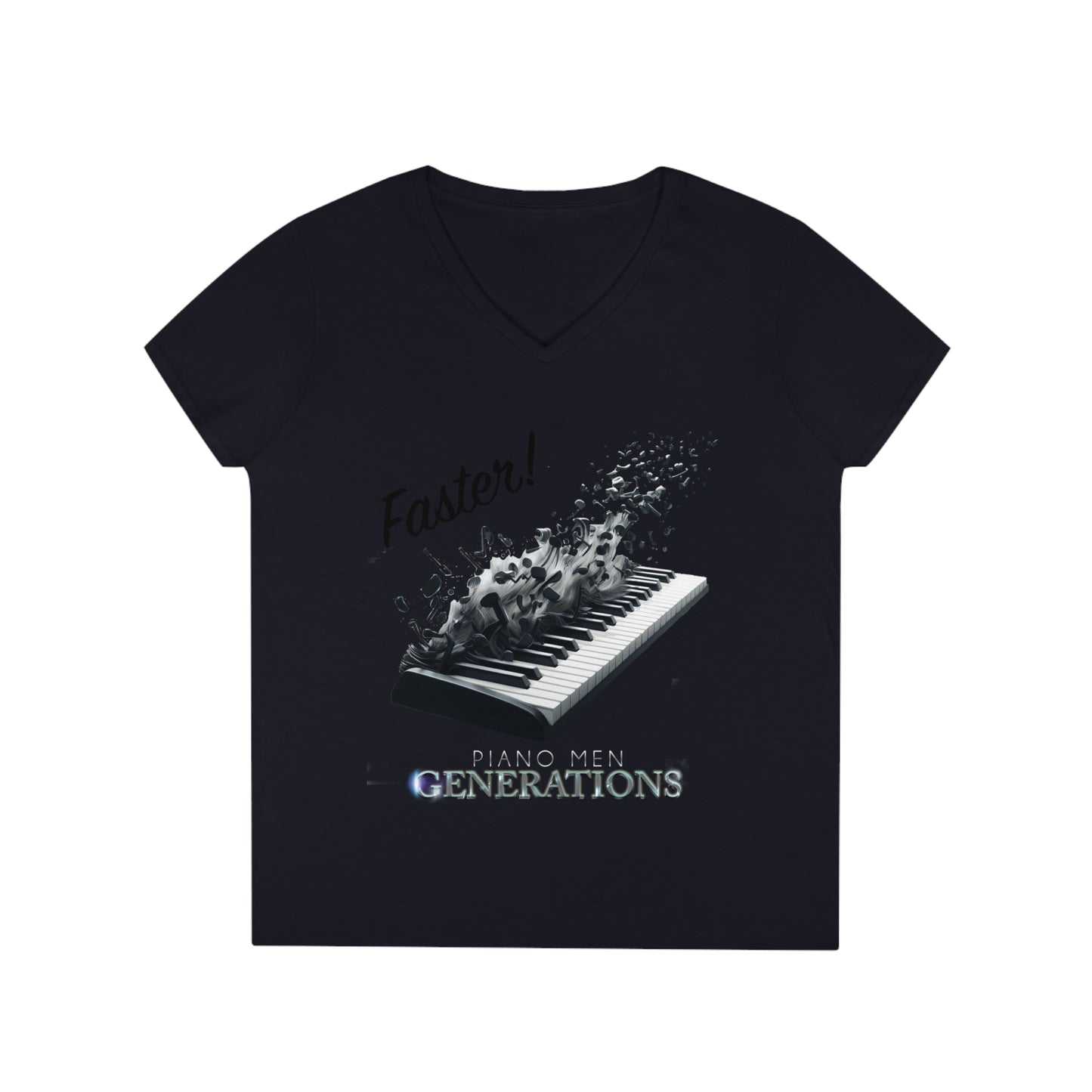 Ladies' V-Neck T-Shirt - PMG-Faster!