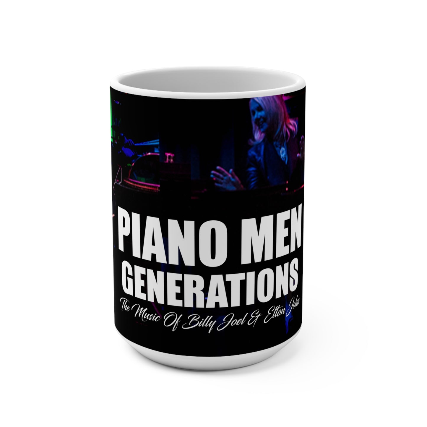 "Piano Men: Generations" - 15oz Black Coffee Mug