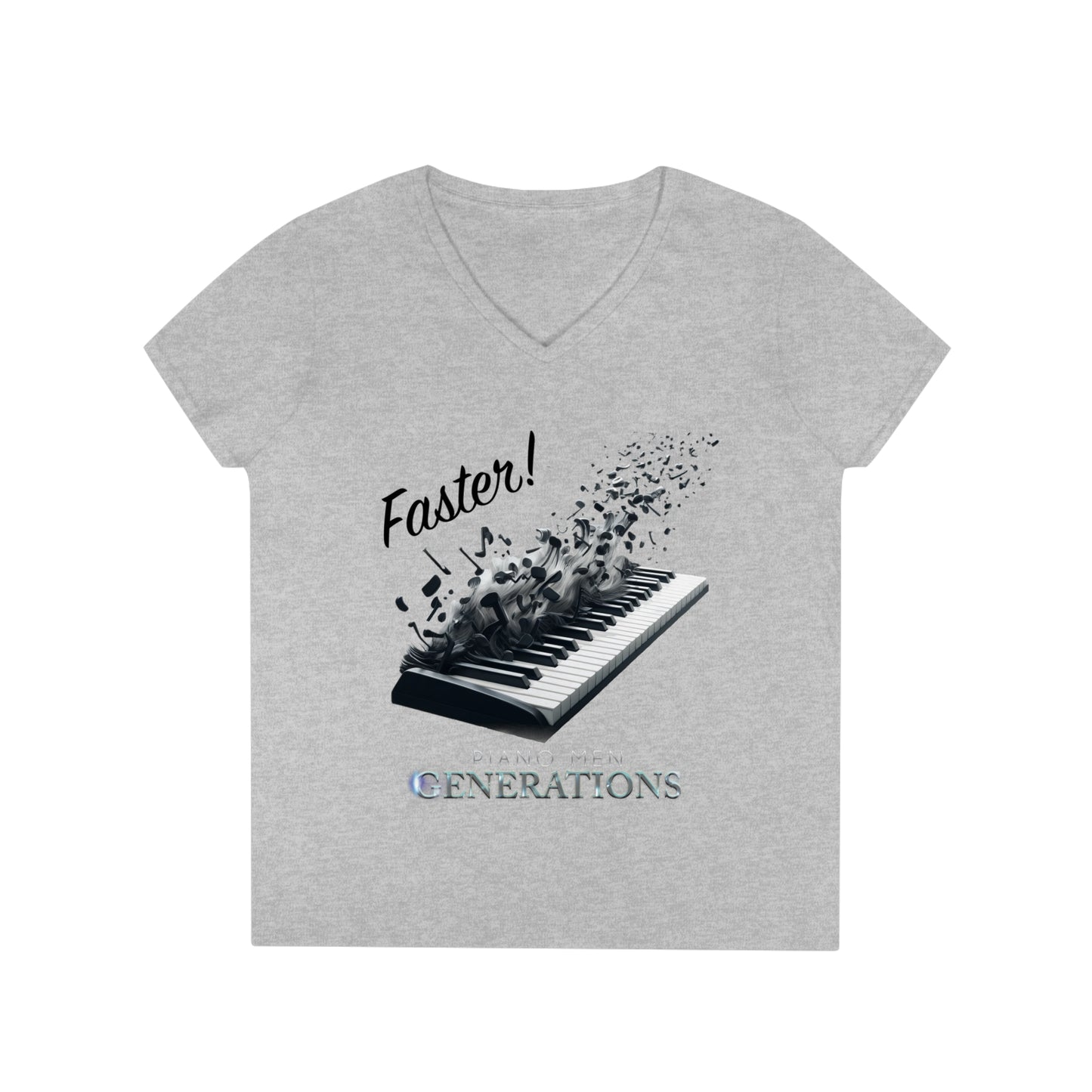 Ladies' V-Neck T-Shirt - PMG-Faster!
