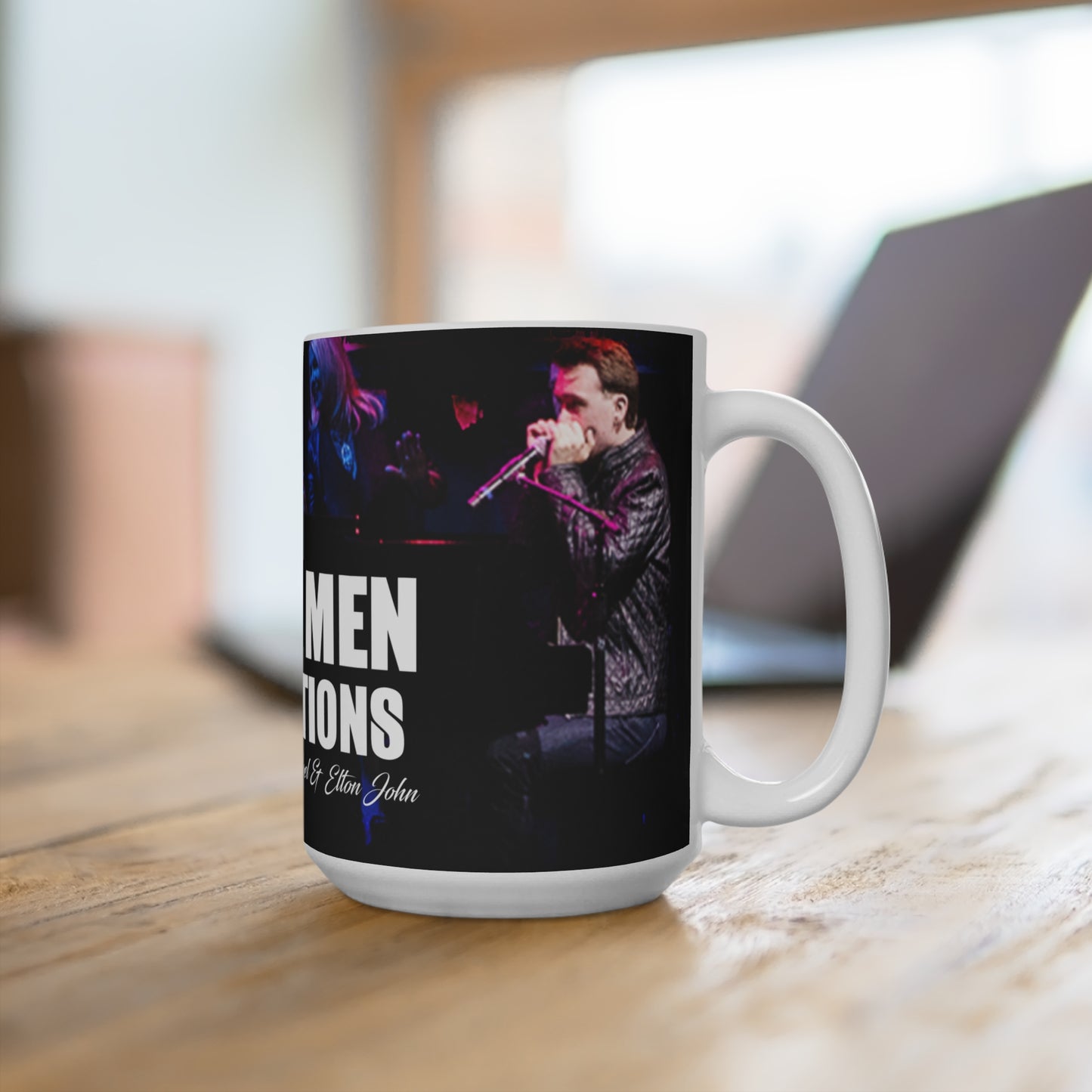"Piano Men: Generations" - 15oz Black Coffee Mug