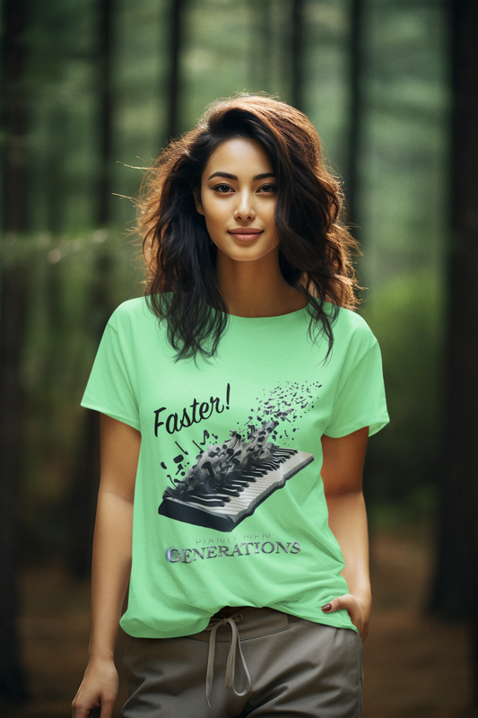 Ladies' V-Neck T-Shirt - PMG-Faster!