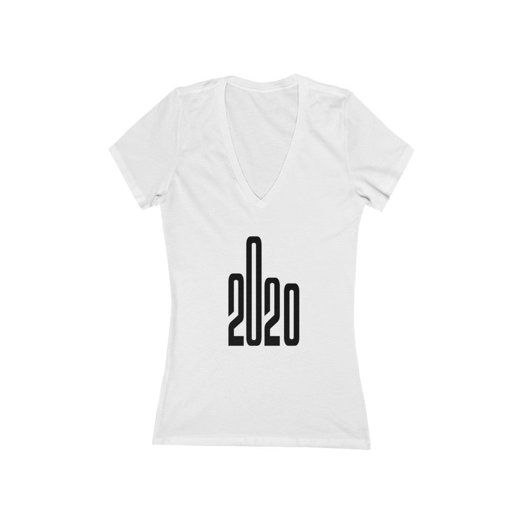 "2020!" - Women's Jersey Short Sleeve Deep V-Neck Tee