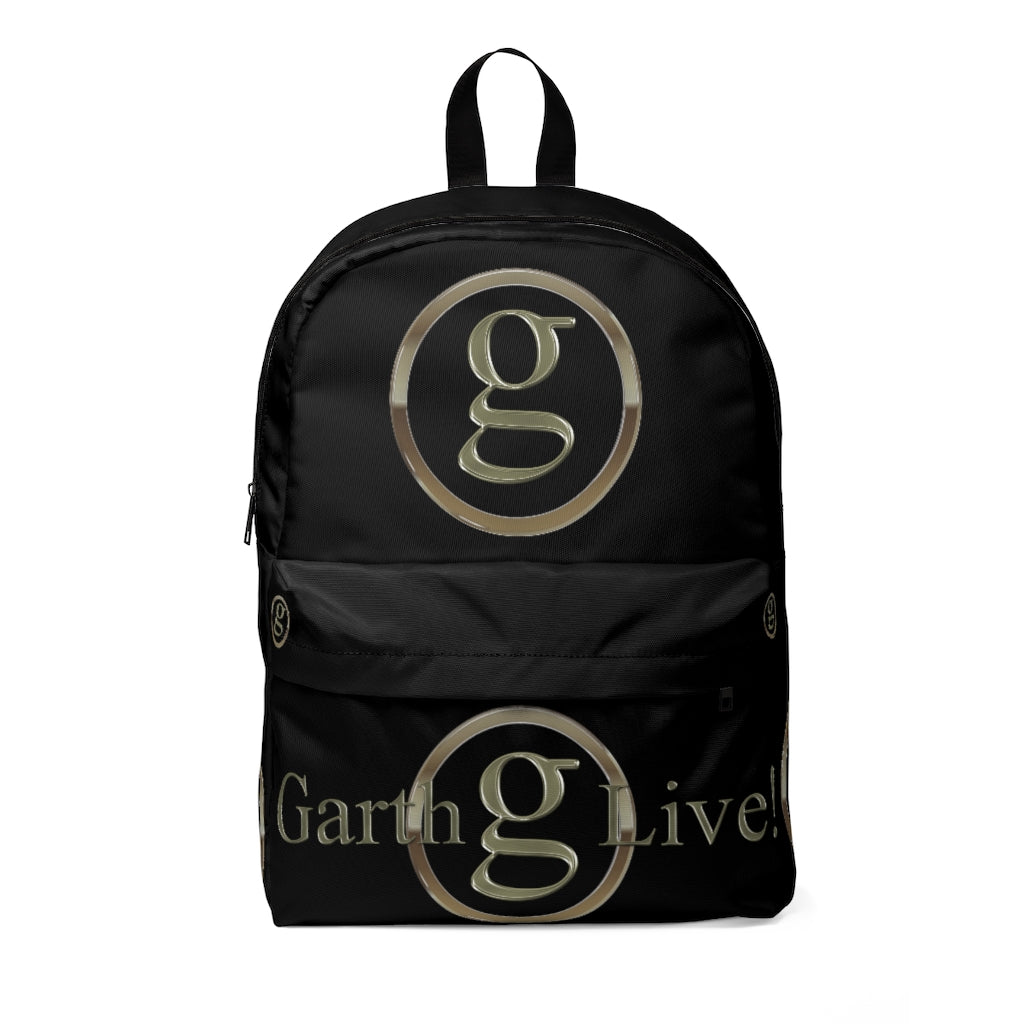 "Garth Live - Black Backpack" - Unisex Classic Backpack