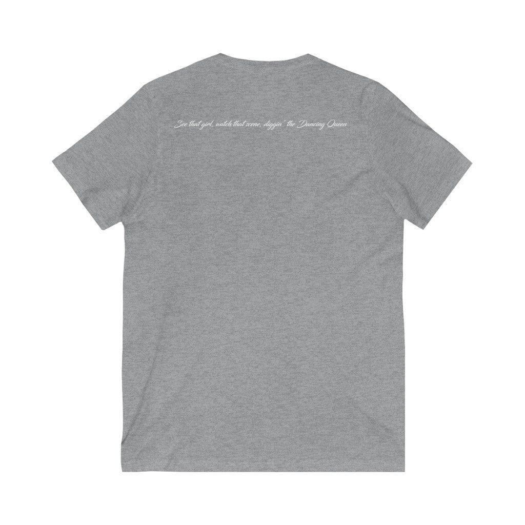 "AbbaFab" - Unisex Jersey Short Sleeve V-Neck Tee