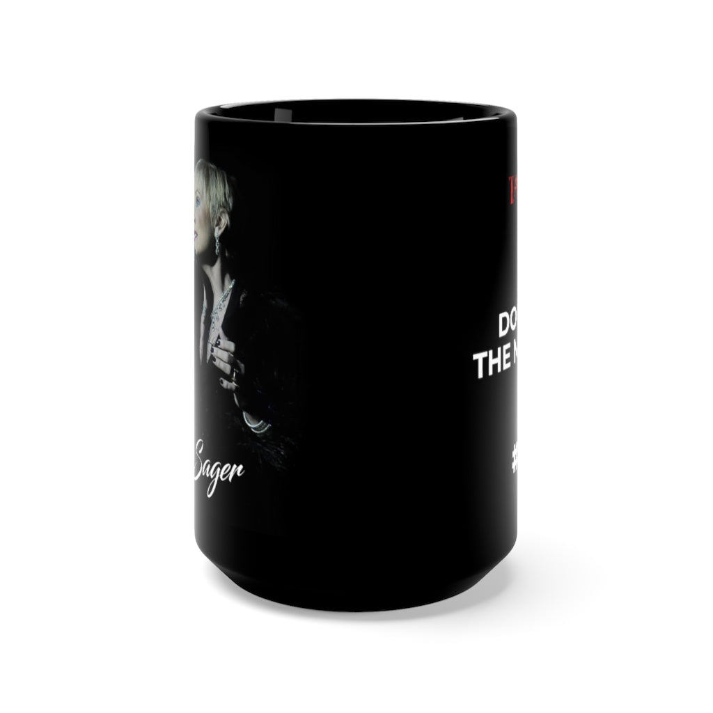 "JERI SAGER" - Black Mug 15oz