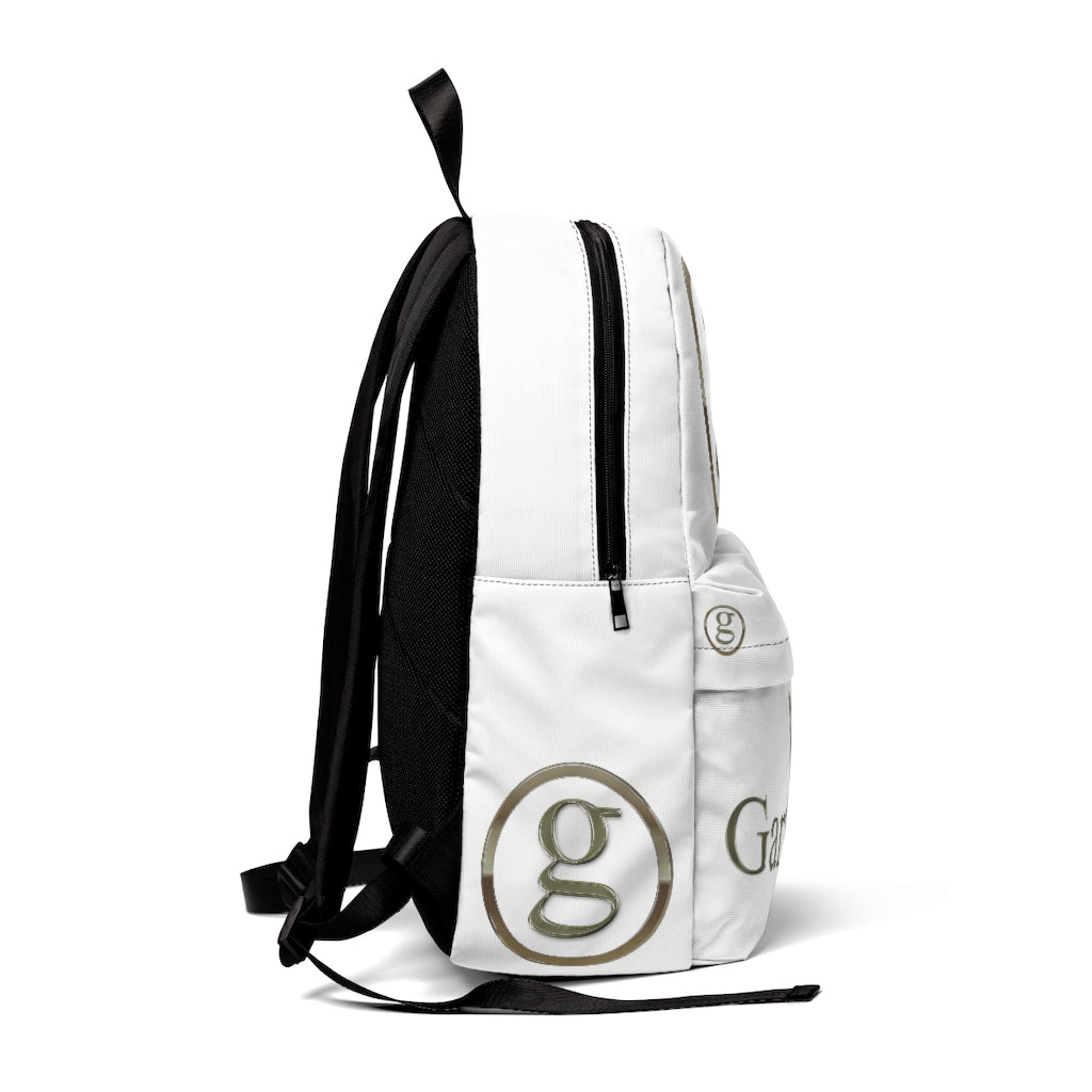 "Garth Live - White Backpack" - Unisex Classic Backpack