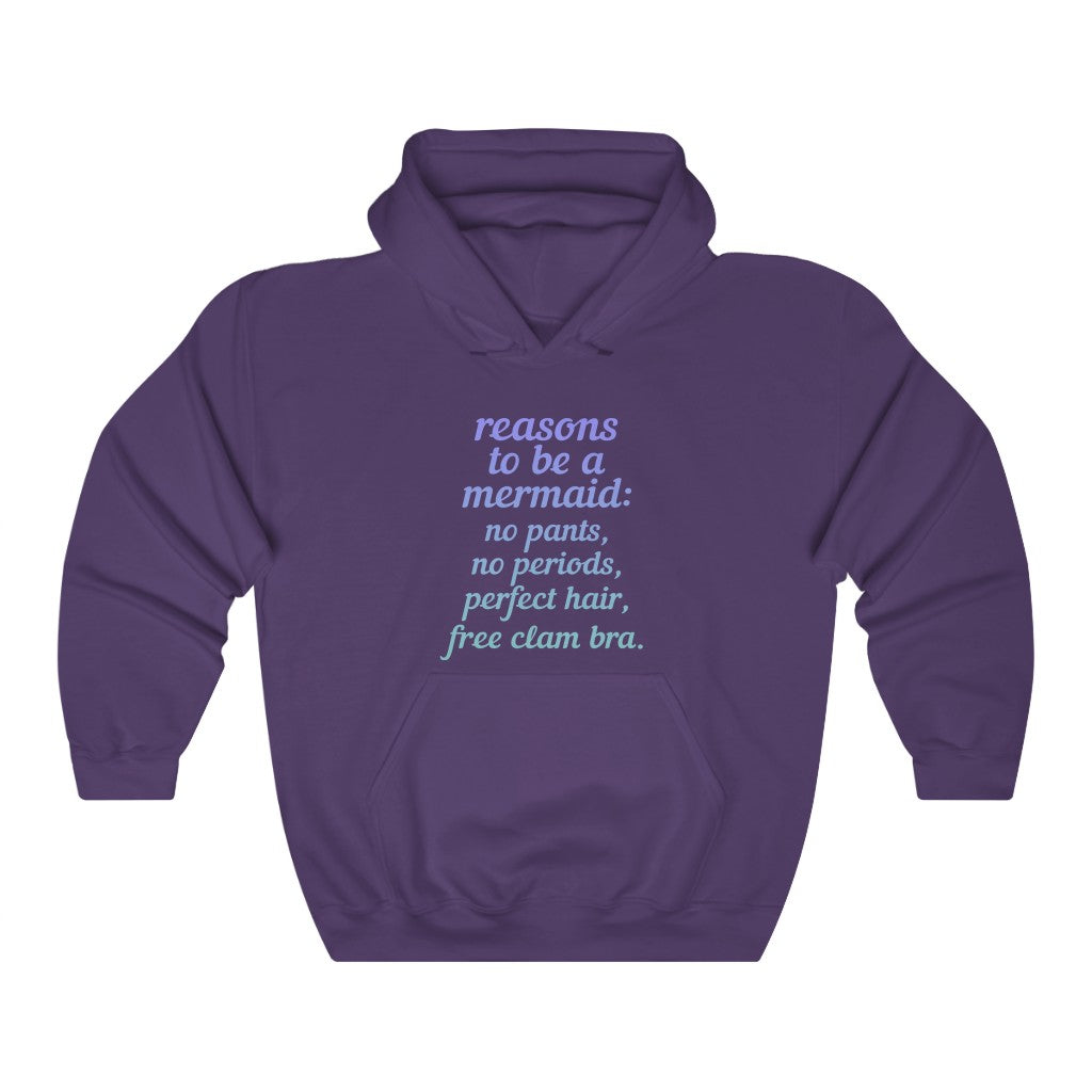 "REASONS TO BE A MERMAID" - Unisex Heavy Blend™ Hooded Sweatshirt