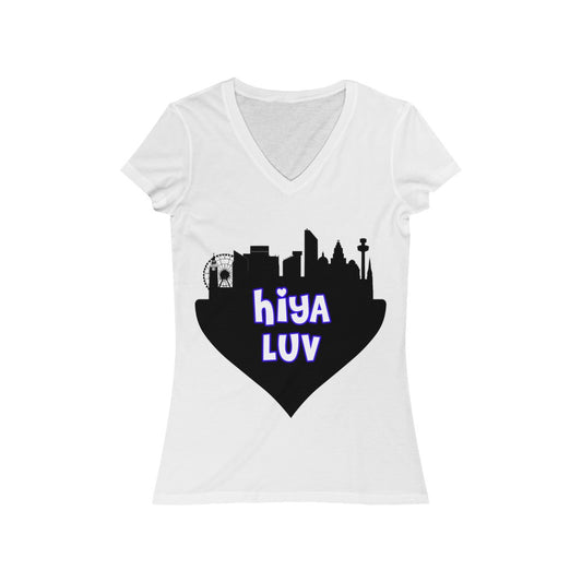 Women's Jersey Short Sleeve V-Neck Tee