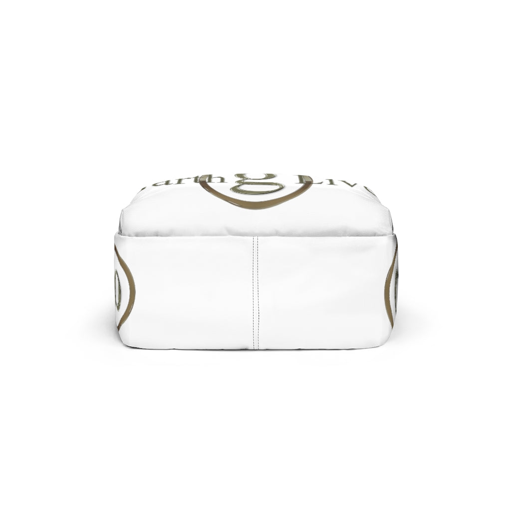 "Garth Live - White Backpack" - Unisex Classic Backpack