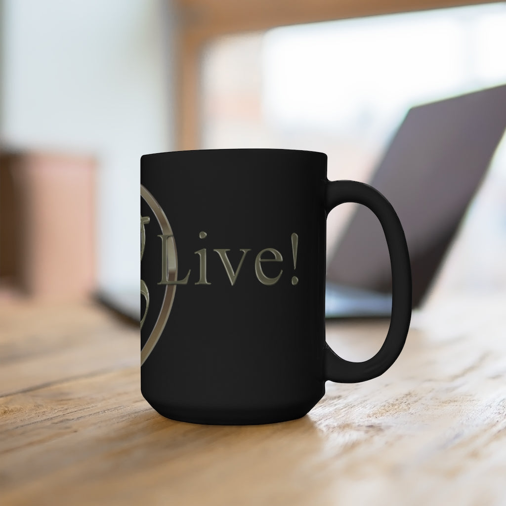 "Garth Live - Coffee Mug" - Black Mug 15oz