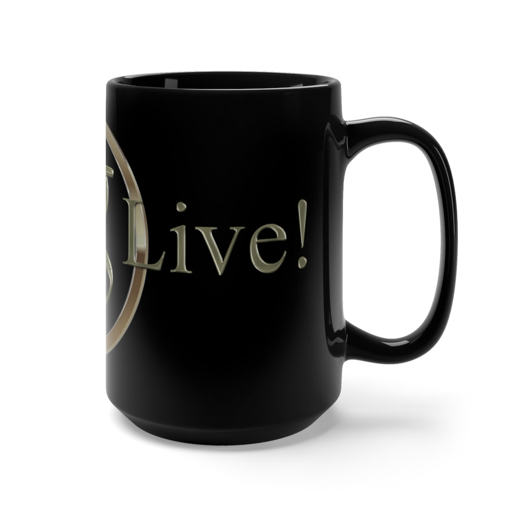 "Garth Live - Coffee Mug" - Black Mug 15oz