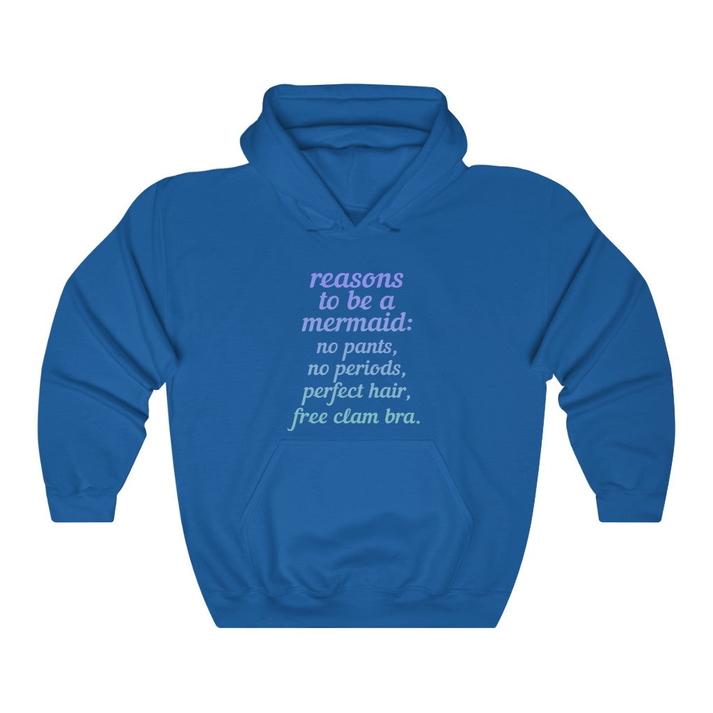 "REASONS TO BE A MERMAID" - Unisex Heavy Blend™ Hooded Sweatshirt