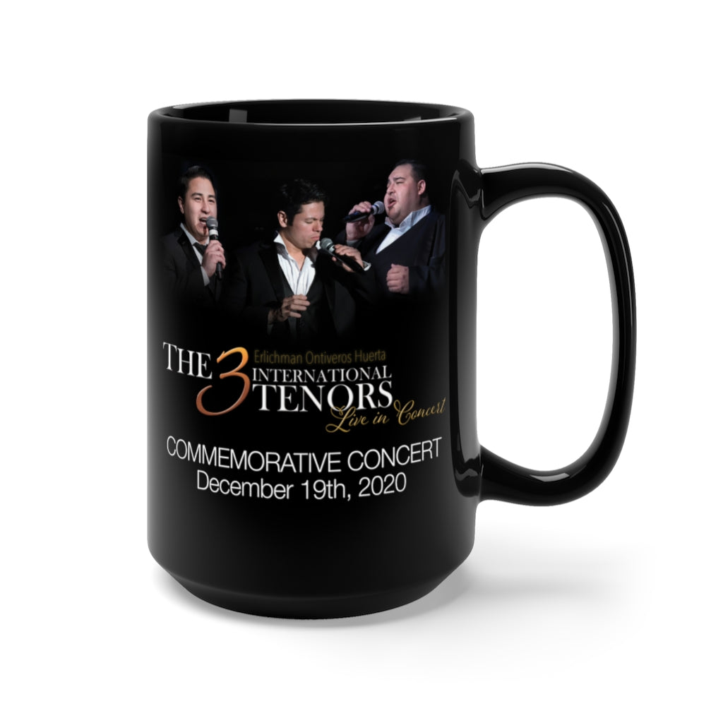 "3 INTERNATIONAL TENORS" COMMEMORATIVE CONCERT" - Black Mug 15oz