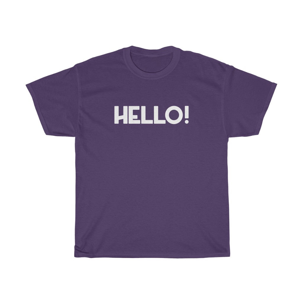 "Hello!" - Unisex Heavy Cotton Tee