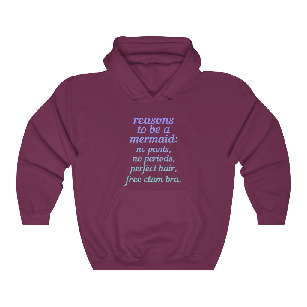 "REASONS TO BE A MERMAID" - Unisex Heavy Blend™ Hooded Sweatshirt