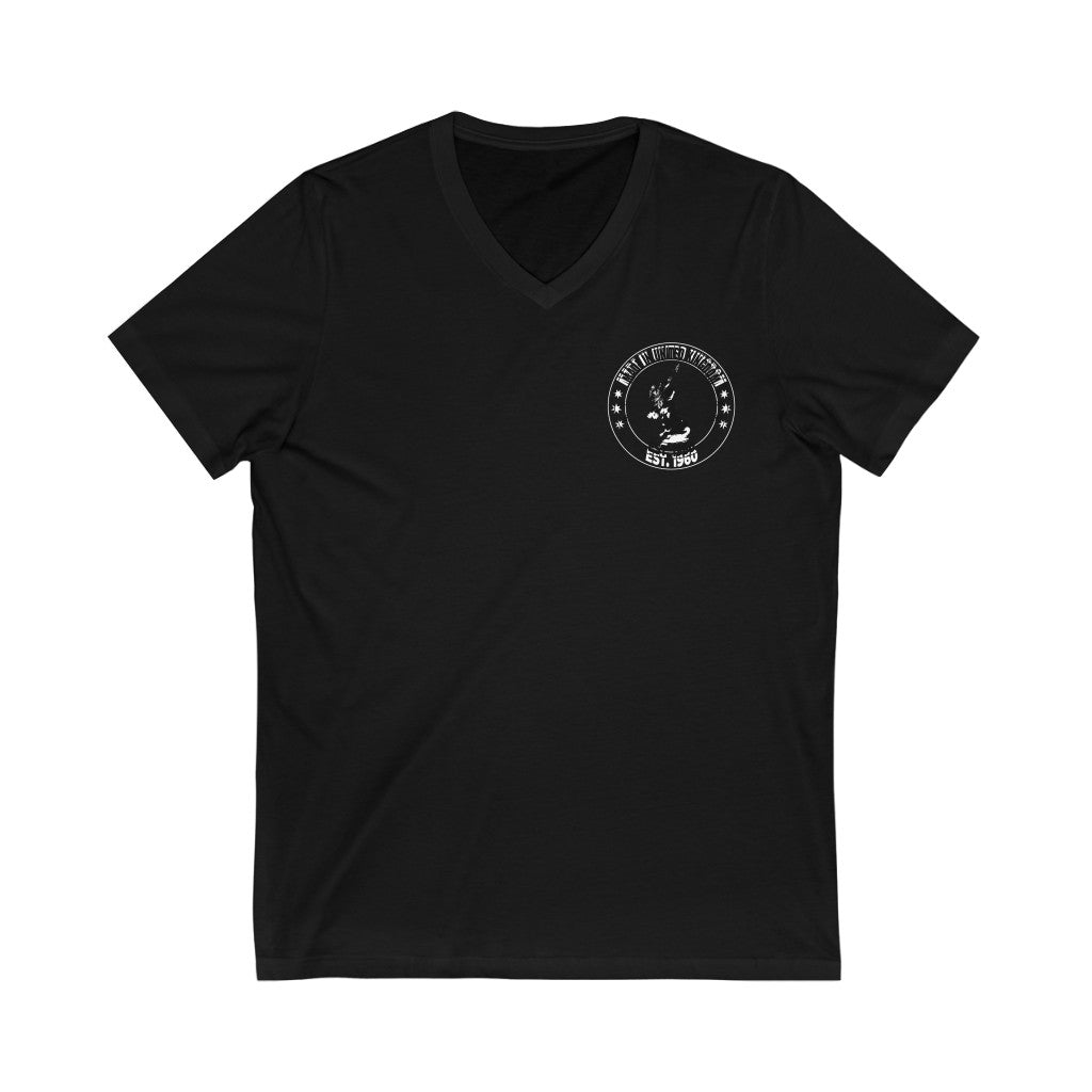 "1960 - Made In The UK" - Unisex Jersey Short Sleeve V-Neck Tee