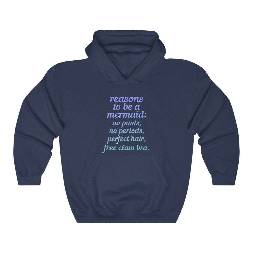 "REASONS TO BE A MERMAID" - Unisex Heavy Blend™ Hooded Sweatshirt