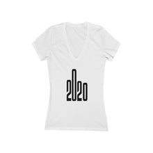 Load image into Gallery viewer, &quot;2020!&quot; - Women&#39;s Jersey Short Sleeve Deep V-Neck Tee
